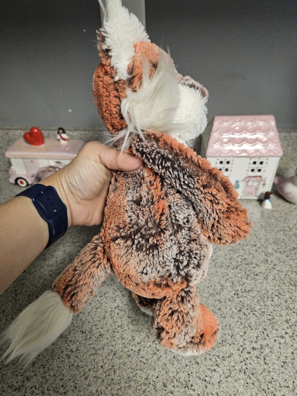 Jellycat Woodland Babe Fox - Rare Mottle Red/Grey Mix Fox Soft Toy US Exclusive - Picture 6 of 9